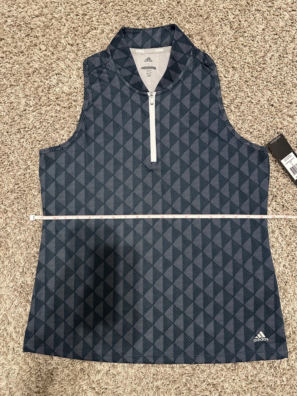 NWT Golf Adidas Women's Sleeveless Top - Blue - Picture 7 of 8